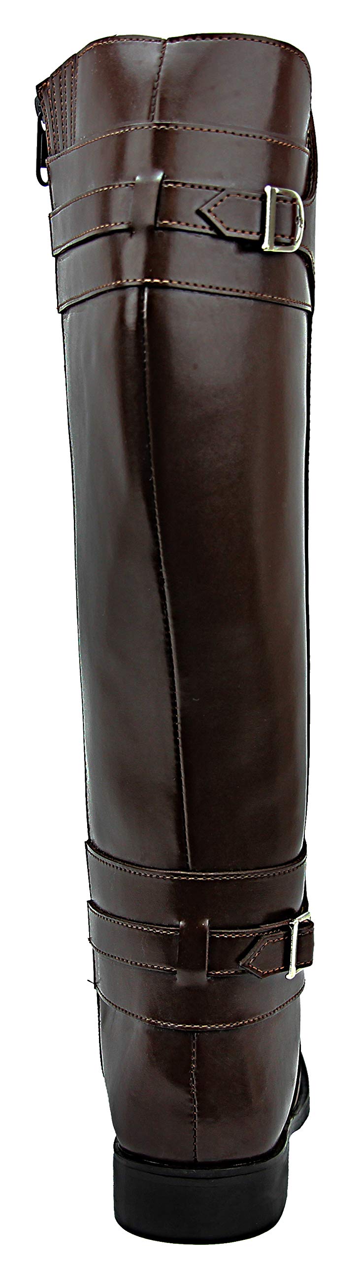 Men's Stylish Motorcycle Riding Leather Knee High Boots - Brown | Durable & Comfortable for Bikers & Outdoor Adventures