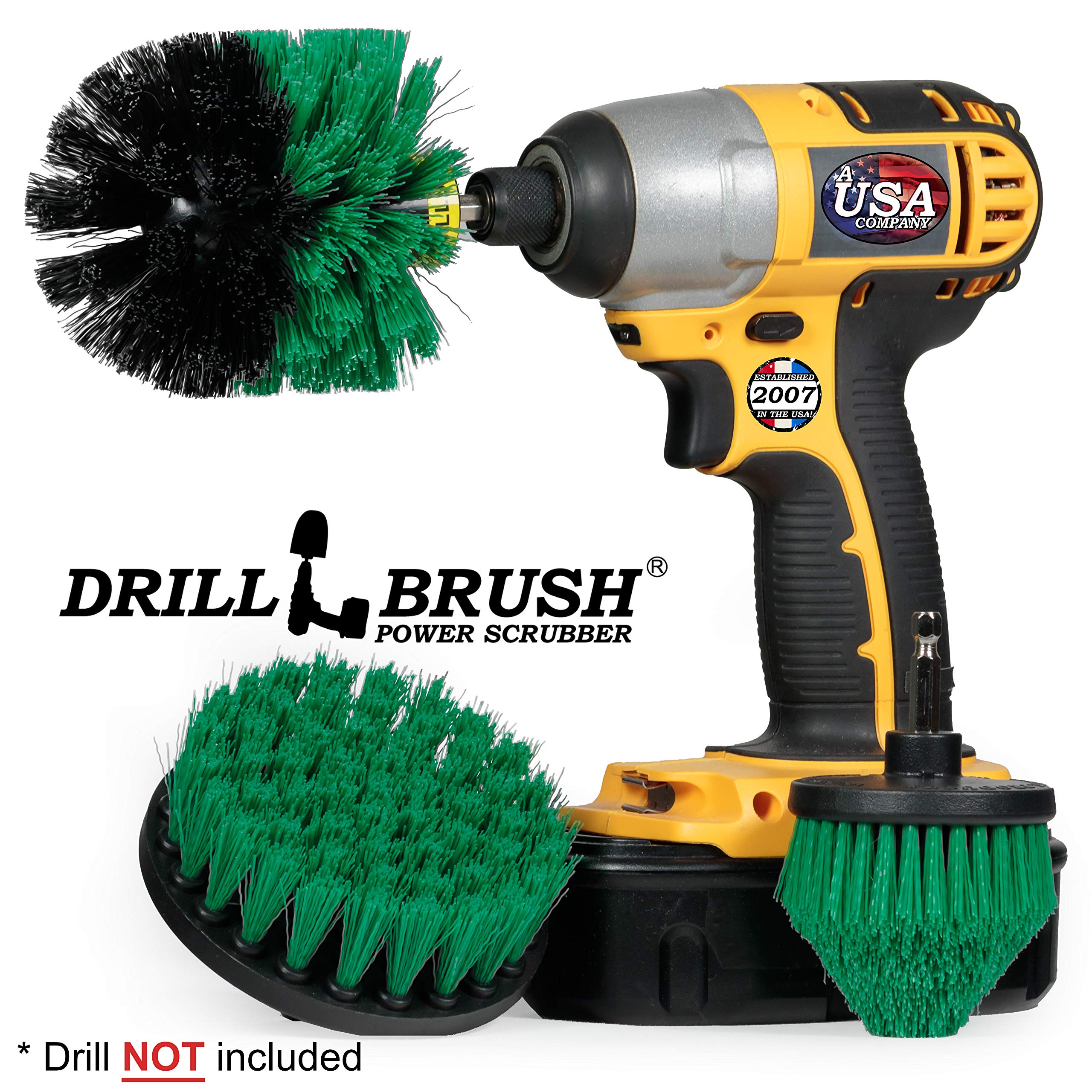 Best Kitchen Cleaning Supplies Set - Heavy Duty Scrubbing Brushes for Stove, Oven & Fridge - Drill Powered Cleaning Kit with Stove Top Cleaner - Essential Home Kitchen Accessories for Deep Cleaning & Stain Removal - Perfect for Daily Kitchen Maintenance, Tough Grease Removal & Appliance Cleaning