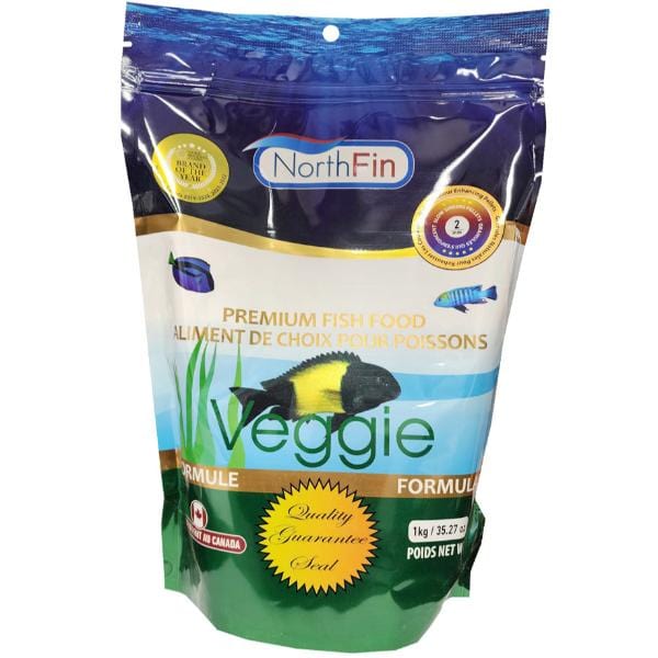 NorthFin Veggie Formula Premium Fish Food - High Protein Plant-Based Flakes for Tropical & Freshwater Fish - Ideal for Community Tanks & Herbivorous Species