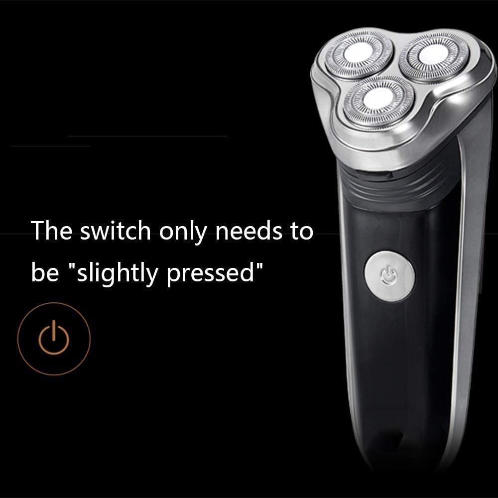 Premium Electric Shaver for Men - 3D Rotary Wet/Dry Rechargeable Shaving System with Smart Beard Trimmer | Perfect for Travel, Home & Office Use