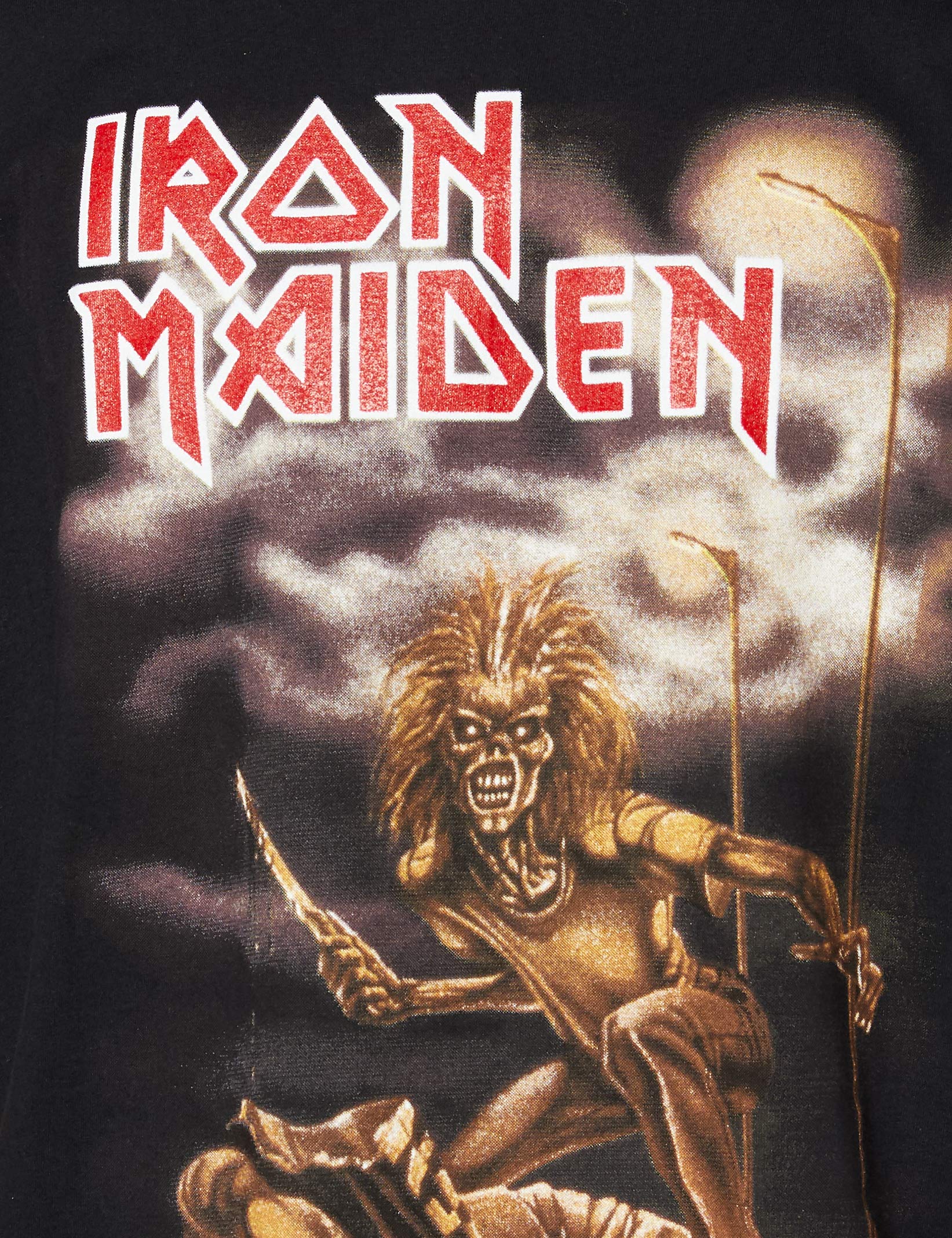 Iron Maiden Men's Sanctuary Graphic T-Shirt - Black Cotton Band Tee for Concerts & Casual Wear