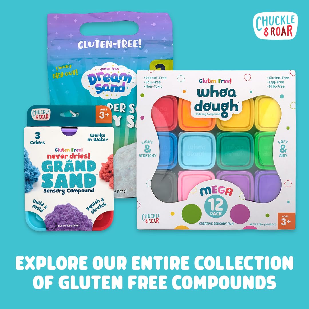 Whoa Dough Air Dry Modeling Clay - 12 Vibrant Cosmic Colors for Kids Arts & Crafts by Chuckle & Roar | Perfect for DIY Projects, School Activities & Creative Play