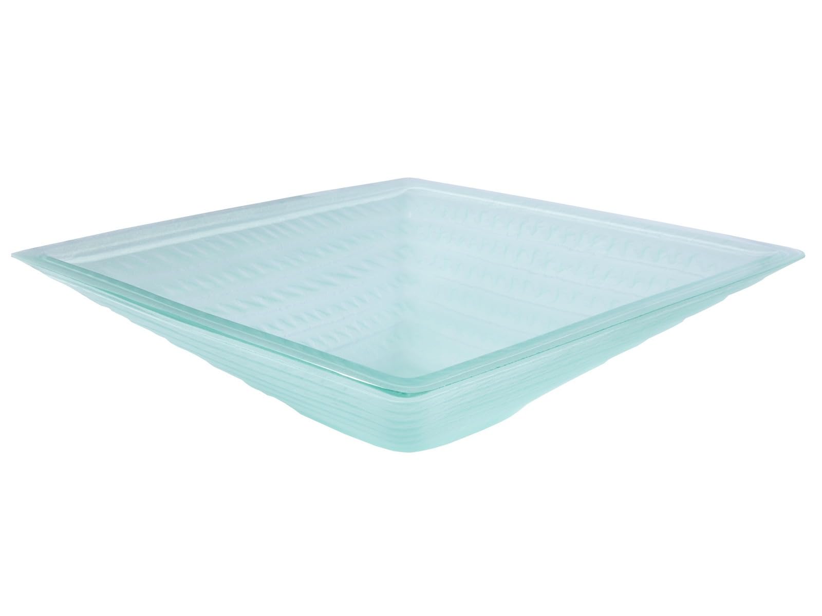 Crystal Clear Square Glass Vessel Bathroom Sink - Modern Above Counter Basin for Vanity, Powder Room & Luxury Bathroom Decor