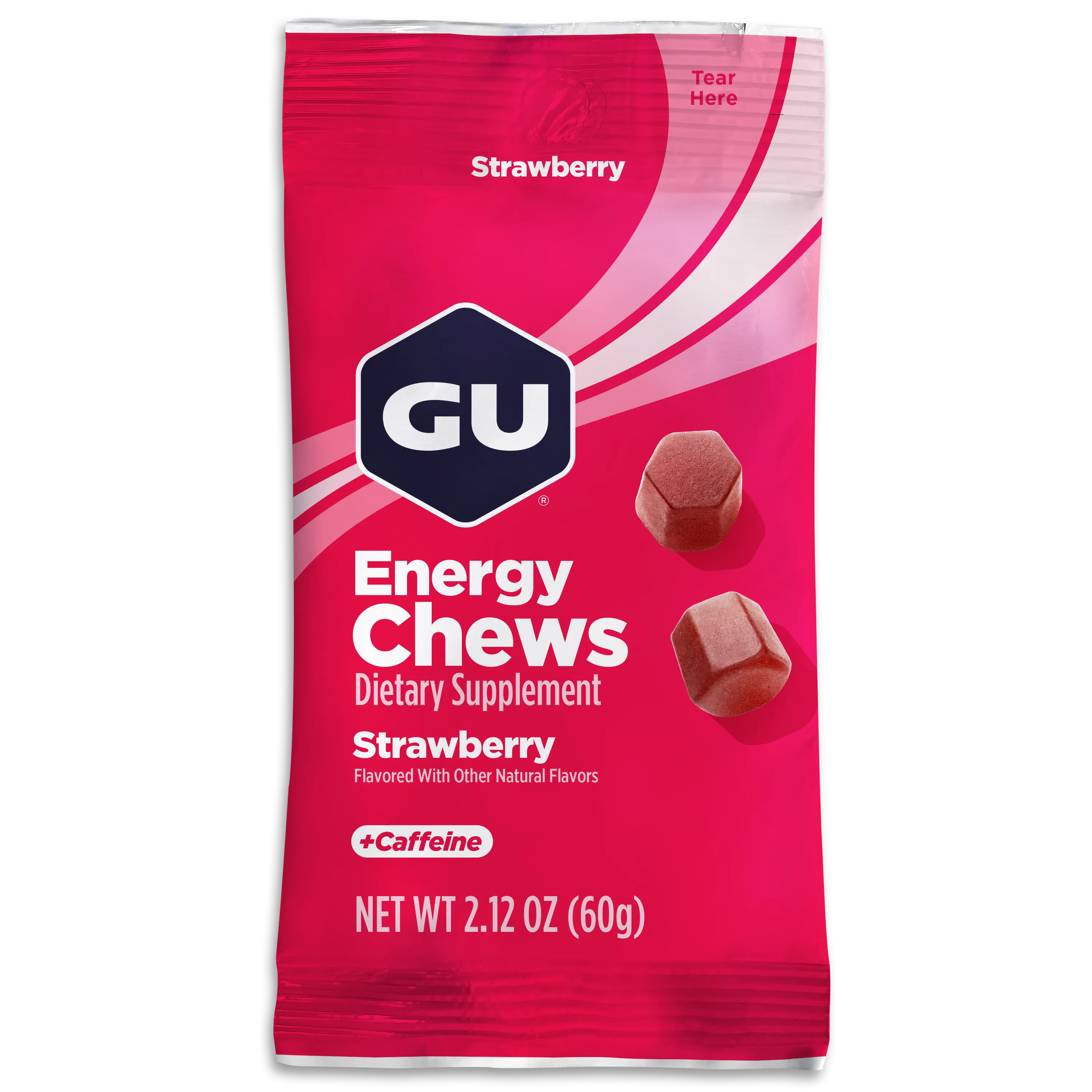 Gu Energy Chews - Natural Energy Gels for Runners, Cyclists & Athletes - Boost Endurance & Performance - Ideal for Marathon, Workout & Outdoor Activities