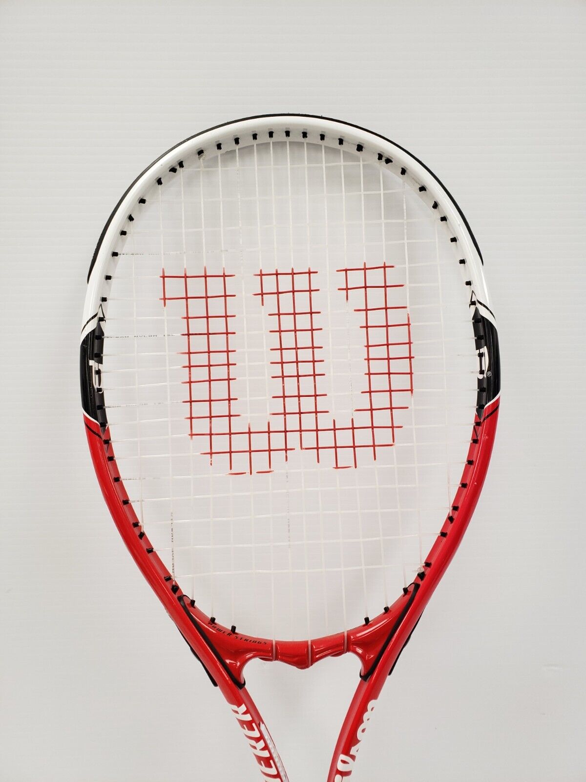 Wilson Red & White Tennis Racquet - Premium Performance Tennis Racket for Adults & Youth - Perfect for Court Play, Training & Competitive Matches