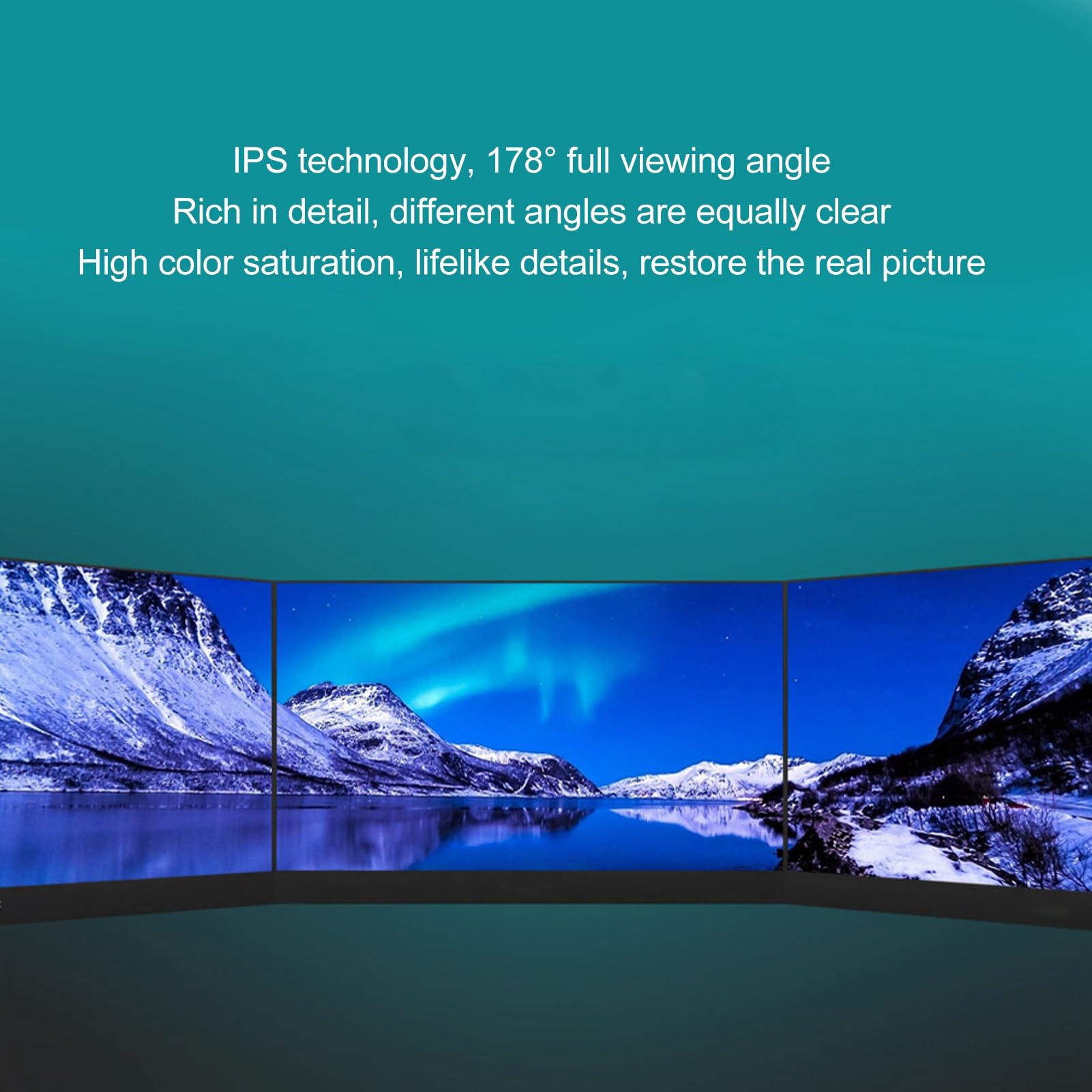 ASHATA 13.3 Inch USB C Portable Monitor - 1080P IPS Display, 16:9 Aspect Ratio, Built-in Dual Speakers, 178° Viewing Angle, for Laptop, PC, Phone - Perfect for Work, Gaming & Travel