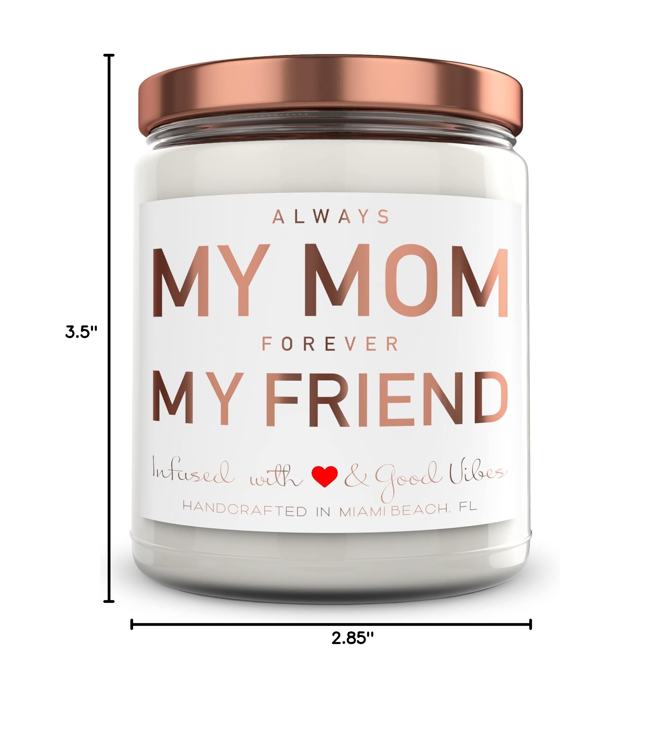 Mom Candle Gift Set - 9 oz Soy Wax Candle with Lavender Woods Scent | Funny & Unique Mother's Day or Birthday Present from Daughter/Son | Made in USA by Mint Sugar Candle Company | Perfect for Relaxation, Home Decor & Thoughtful Surprises
