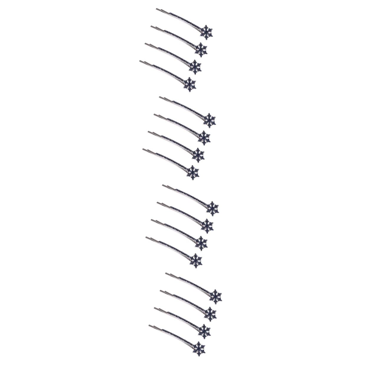 Beaupretty 16 Pcs Winter Snowflake Hair Clips - Decorative Hair Barrettes & Bobby Pins for Women, Christmas Holiday Hair Accessories (Alloy Cymbidium Design) - Perfect for Parties, Weddings & Festive Occasions