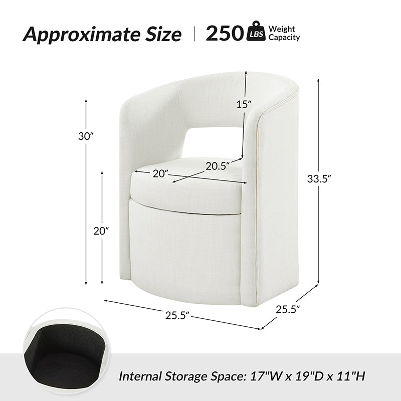 Modern Dining Chair with Storage - Wright Versatile Design for Kitchen, Dining Room & Office - Space-Saving & Stylish Seating Solution