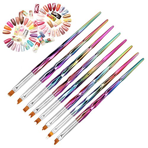 Professional Nail Art Brush Set - Fine Tip Liner Pen for Gel Polish, Acrylic & Manicure - Perfect for Petal Painting, French Tips & Nail Design - Salon & Home DIY Nail Art Accessories