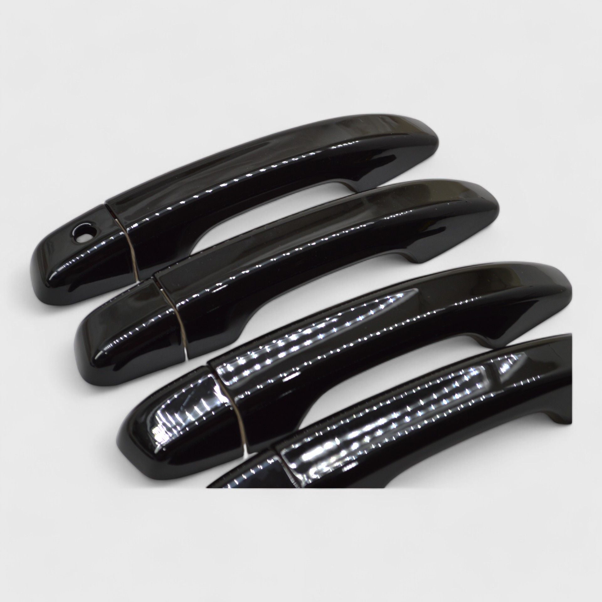 Gloss Black Chrome Delete Door Handle Cover for Cars - No Smart Key (Model DH6293BLK) | Premium Exterior Car Accessory for Vehicle Customization & Protection