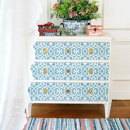 Chez Sheik Moroccan Furniture Stencil - Handcrafted Arabic Design Templates for DIY Home Decor, Wall Art & Furniture Painting | Perfect for Boho, Moroccan & Ethnic Style Interiors