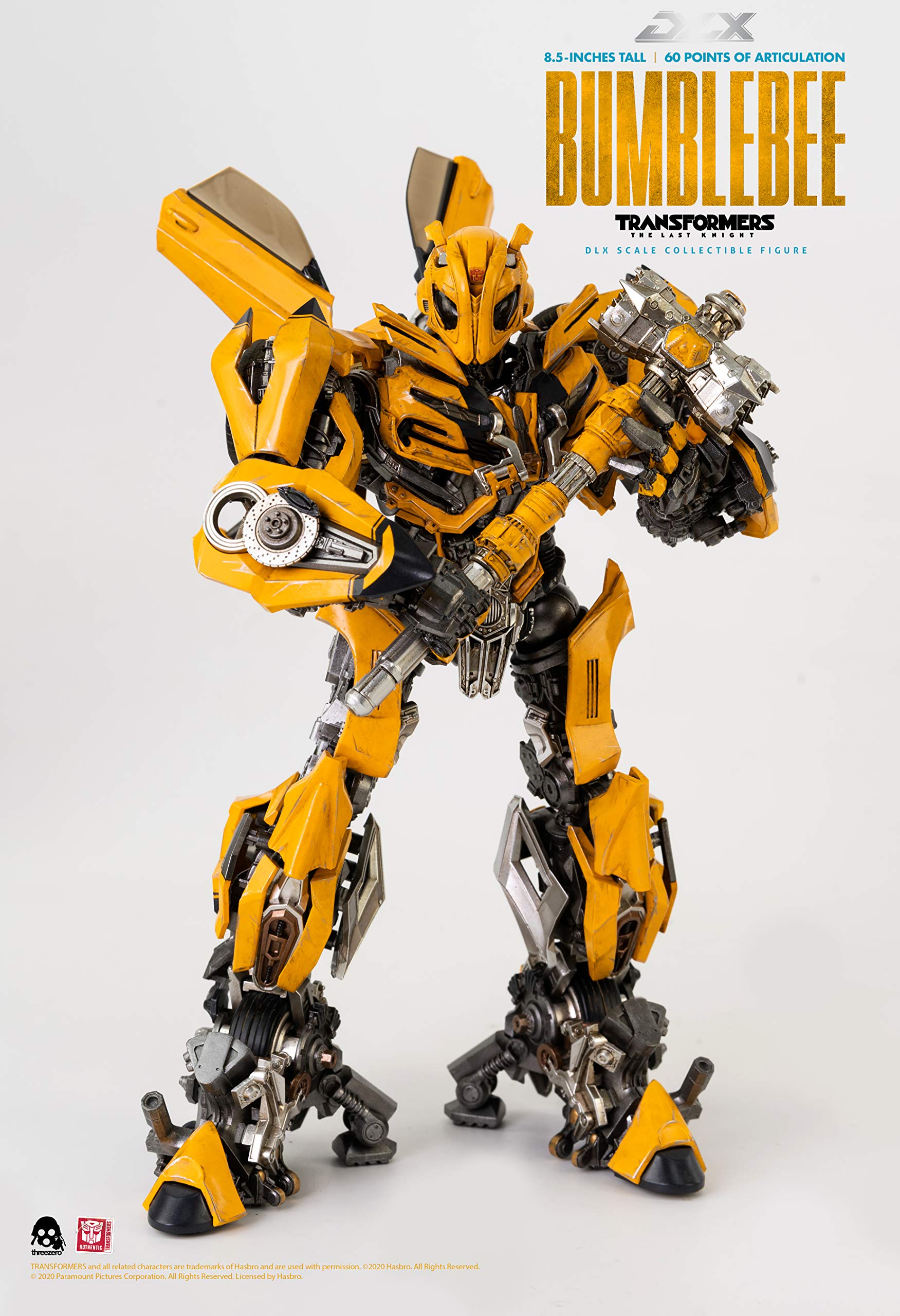 Transformers The Last Knight Bumblebee DLX Scale Collectible Action Figure - Premium Movie Replica for Display & Collectors