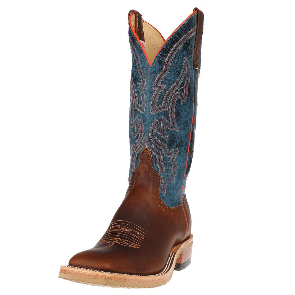 Anderson Bean S3000 Men's Square Toe Briar Danube Mad Dog Cowboy Boots - Size 11.5EE Wide - Premium Leather Western Boots for Rodeo, Country Dancing & Outdoor Work