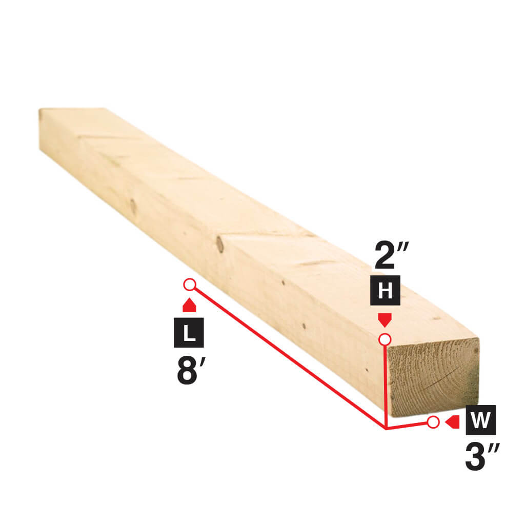 Premium 2x3x8 ft Spruce Lumber - Kiln-Dried, Smooth Finish, Ideal for DIY Projects, Furniture Making, and Home Renovations