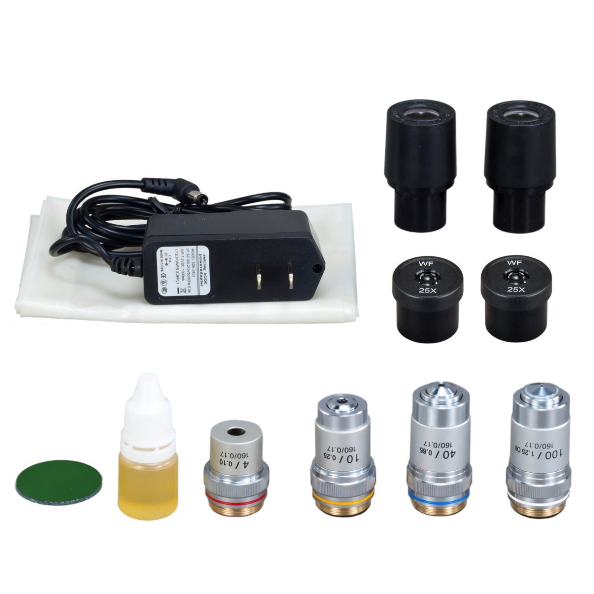 OMAX 40X-2000X Trinocular Compound LED Microscope for Lab Use | Professional Biological & Metallurgical Microscopy | Ideal for Students, Researchers & Hobbyists