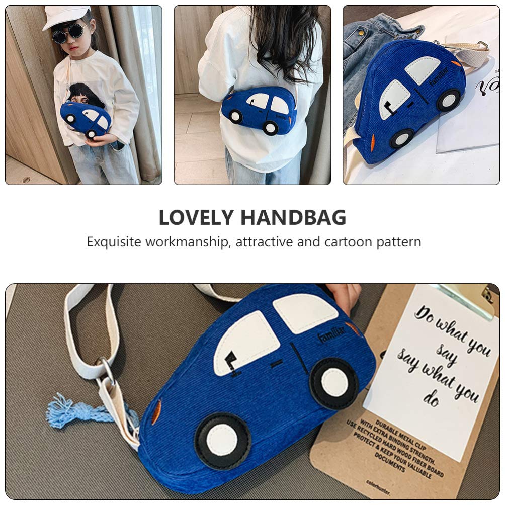 VALICLUD Kids Crossbody Bag - Cute Cartoon Cars Mini Messenger Shoulder Purse for Toddler Girls & Boys | Perfect for School, Travel & Playdates