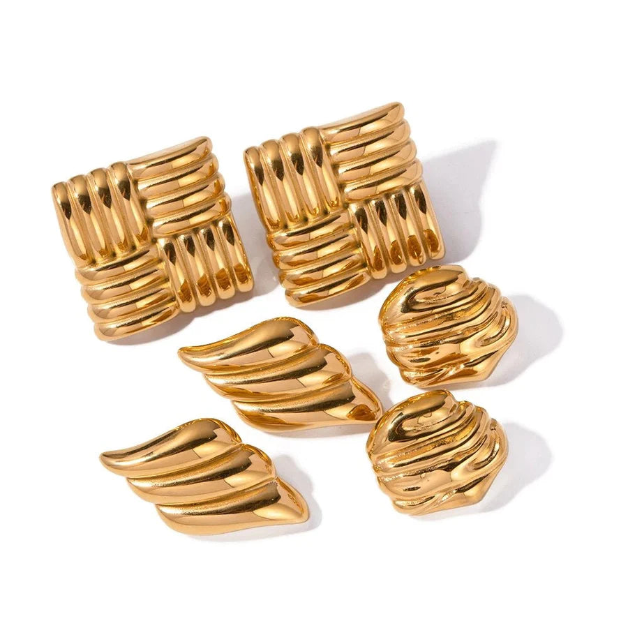 Midnight River Gold Earrings for Women - Elegant Dangle Drop Jewelry for Party, Wedding & Evening Wear