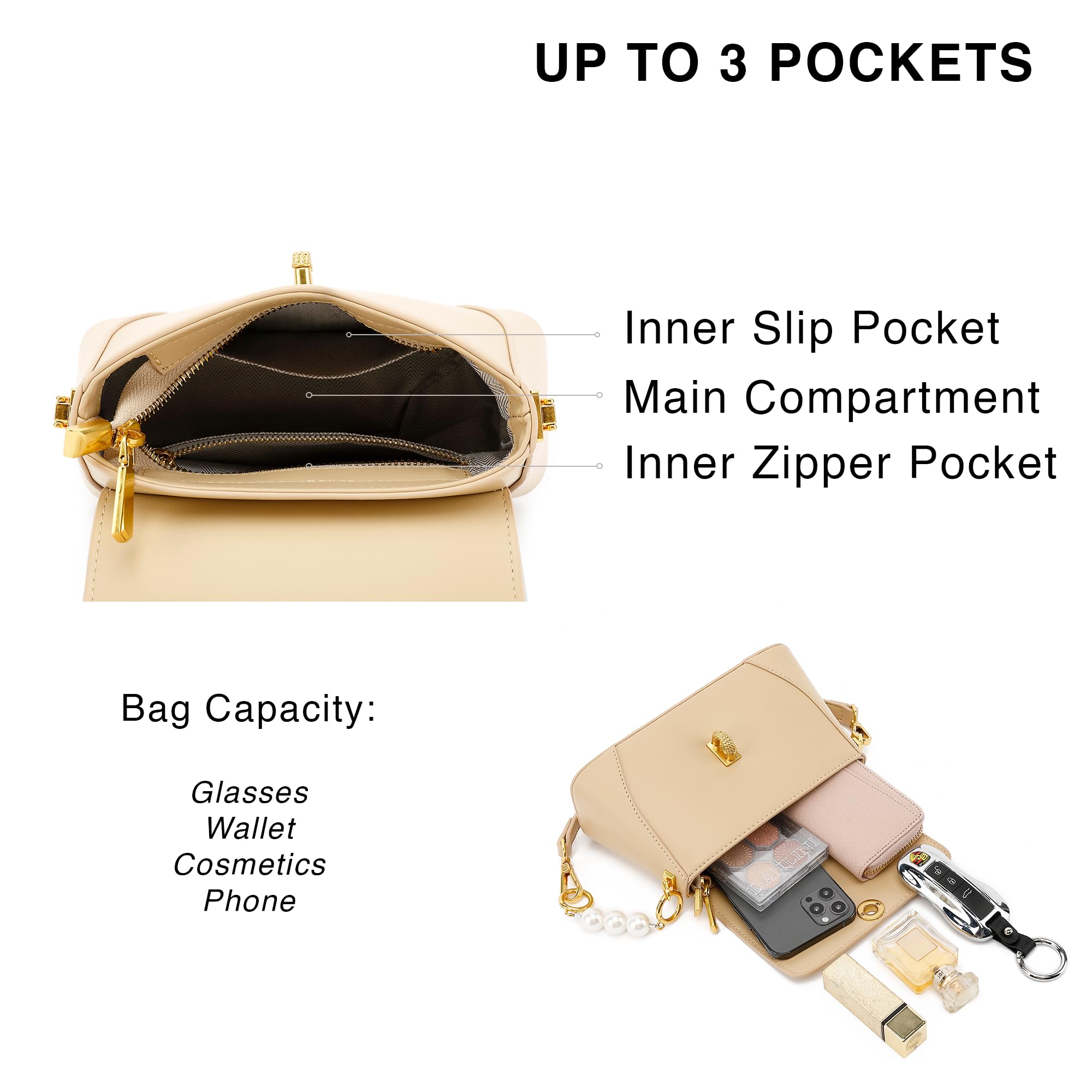 Scarleton Women's Crossbody Bag - Lightweight Shoulder Purse H2078 | Perfect for Everyday Use, Travel & Casual Outings