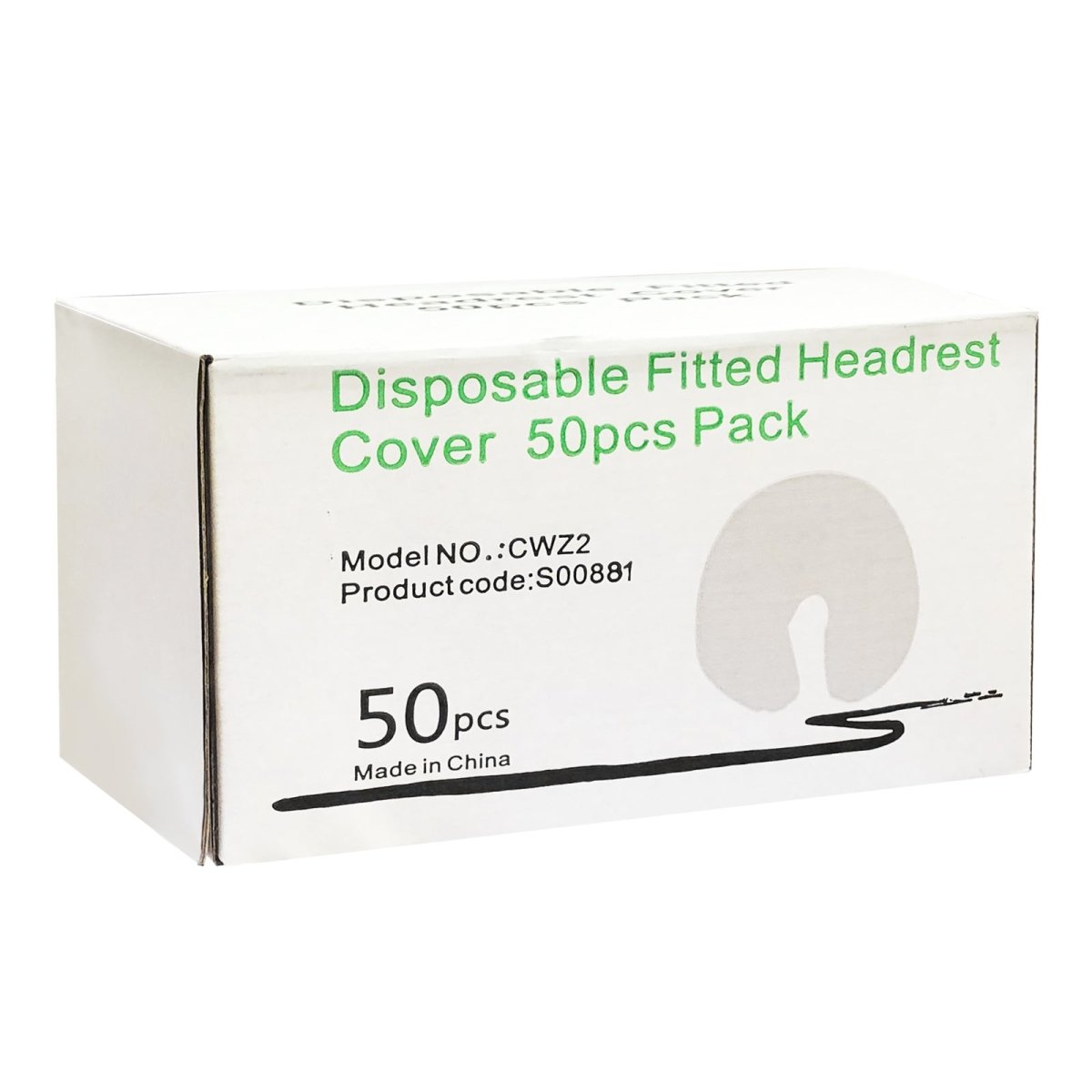 Disposable Face Cradle Covers - 50 pcs/Box, Soft & Hygienic Salon Spa Supplies for Facial Treatments & Massage Therapy