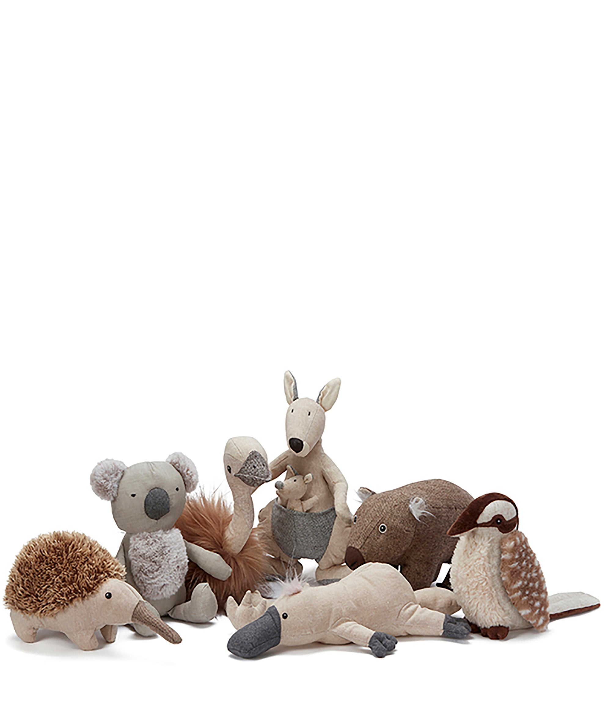 Premium Australian Soft Plush Toys - 7-Piece Cuddly Animal Collection for Kids, Gifts & Nursery Decor