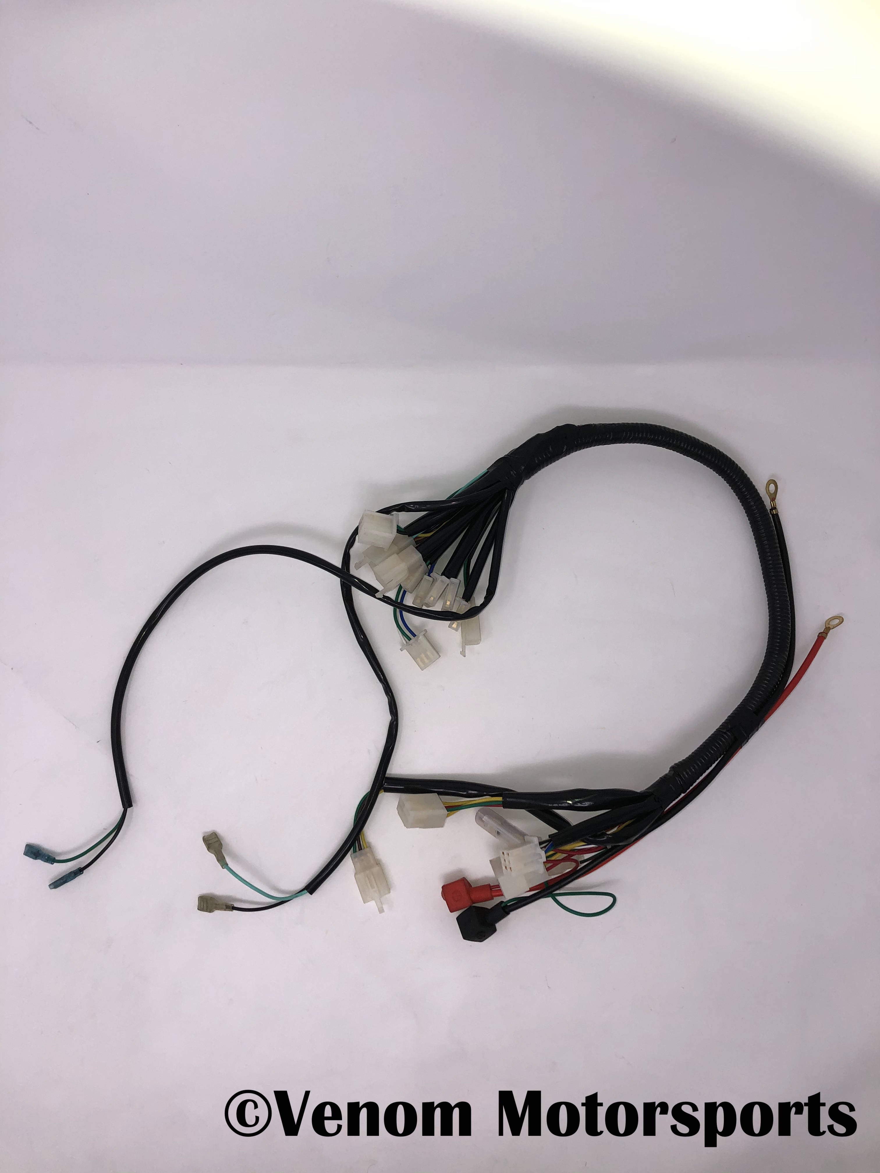 Venom 125cc ATV Replacement Wiring Harness Kit - Compatible with 125cc ATV Models - Perfect for Electrical Repairs & Maintenance