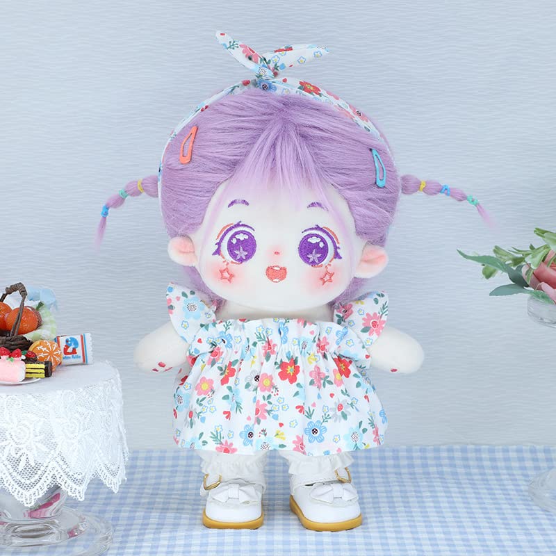 KINGOU 8 Inch Soft Baby Doll Clothes Set for Girls - Outfits & Accessories Included - Perfect for Pretend Play, Gift Giving & Collecting