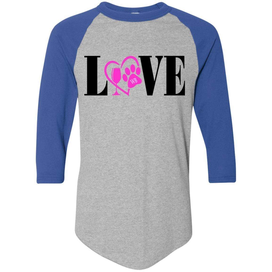 WineyBitches.co Women's Colorblock Raglan Jersey T-Shirt - Trendy Casual Tee for Everyday Wear & Lounge