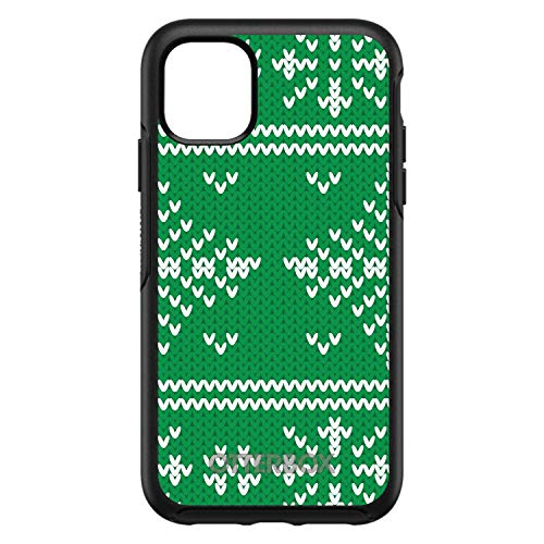 Green White Ugly Christmas Sweater On Black Case