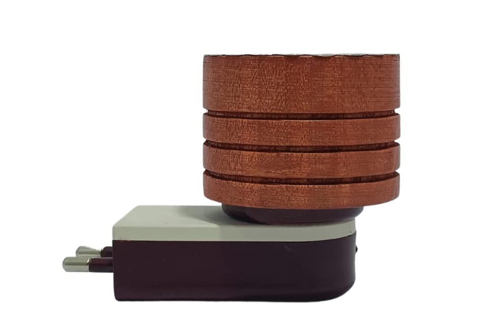 Premium Kapoor Dani Camphor Burner - Electric Aroma Diffuser & Essential Oil Warmer | Antique Wooden Incense Burner for Home, Yoga, Meditation & Relaxation | Direct Plug-in Mini Magic Diffuser for Stress Relief & Aromatherapy