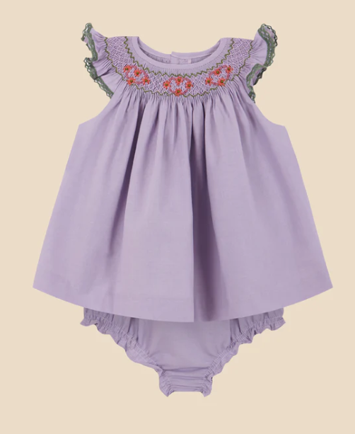 BIRINIT PETIT LILLY BLOUSE & BLOOMER SET for Baby Girls (6 Months to 2 Years) - Soft Cotton Outfit for Photoshoots, Parties & Special Occasions