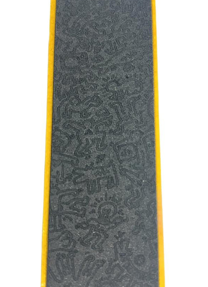LC Boards Fingerboard Engraved Tape - Premium Skateboard Grip Tape with Keith Haring Art Design - Perfect for Fingerboards, Tech Decks & Mini Skateboard Customization - Great for Collectors & Skateboard Enthusiasts