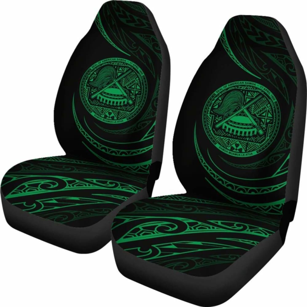 Premium Green Frida Style Car Seat Covers for American Samoa - Waterproof & Durable Auto Accessories for SUVs, Trucks & Sedans - Perfect for Road Trips, Commuting & Family Travel