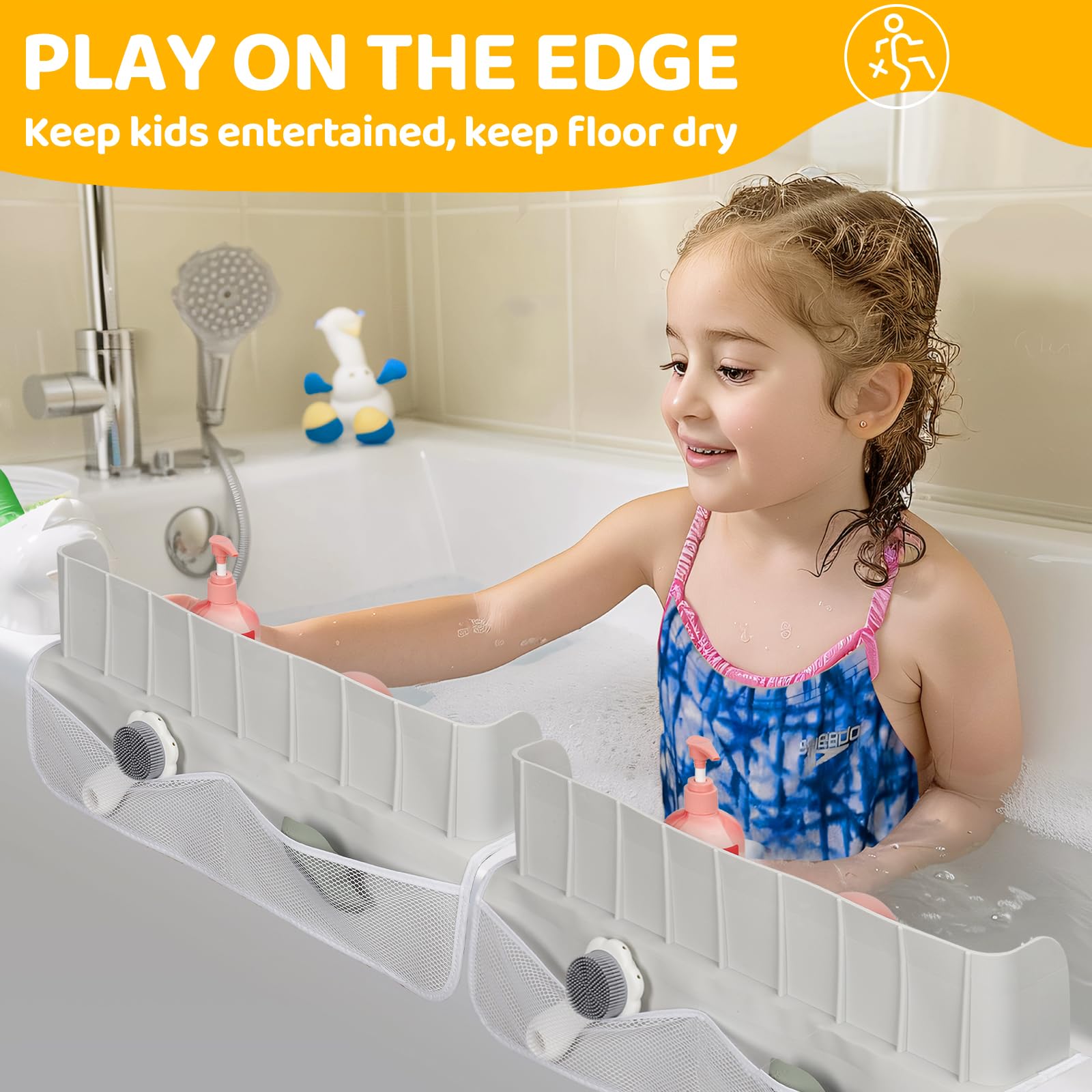 2 Pcs Bathtub Splash Guard for Kids - 43