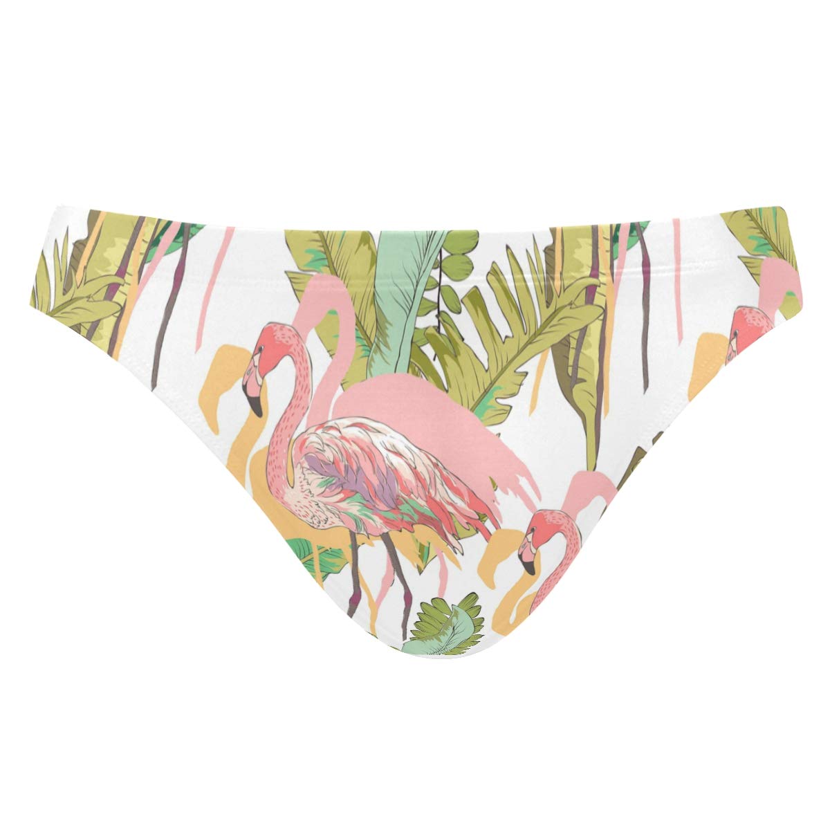 Stylish Men's Swim Briefs - Colorful Lemon Leaf Print Quick-Dry Swimwear for Beach, Pool & Surfing | Comfortable Bikini Shorts for Summer Vacation & Water Sports