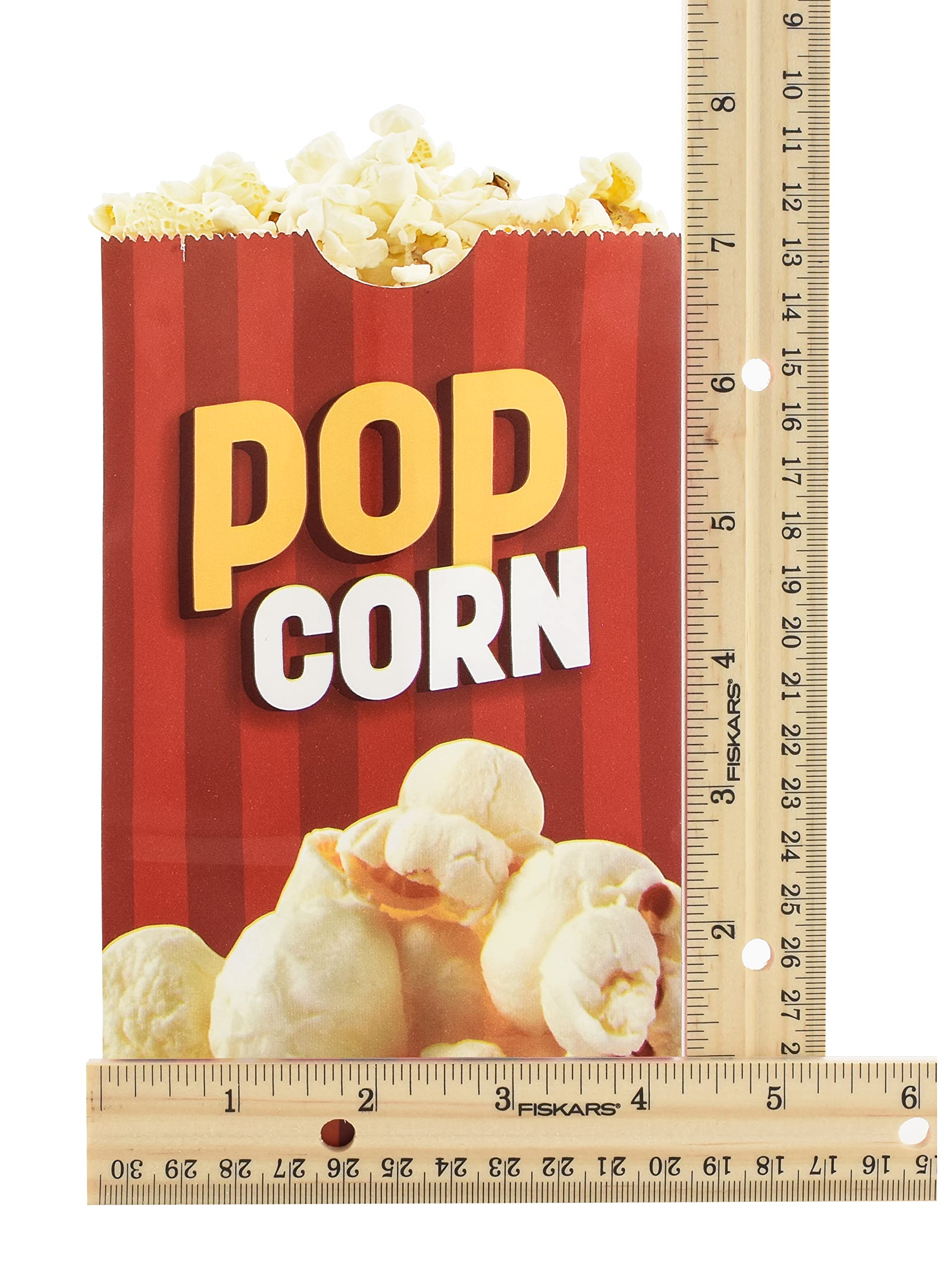 Snappy Popcorn Flat Bottom Theater Popcorn Bags - 32 oz (1000 Count) - Perfect for Movie Nights, Concessions & Bulk Snack Packaging