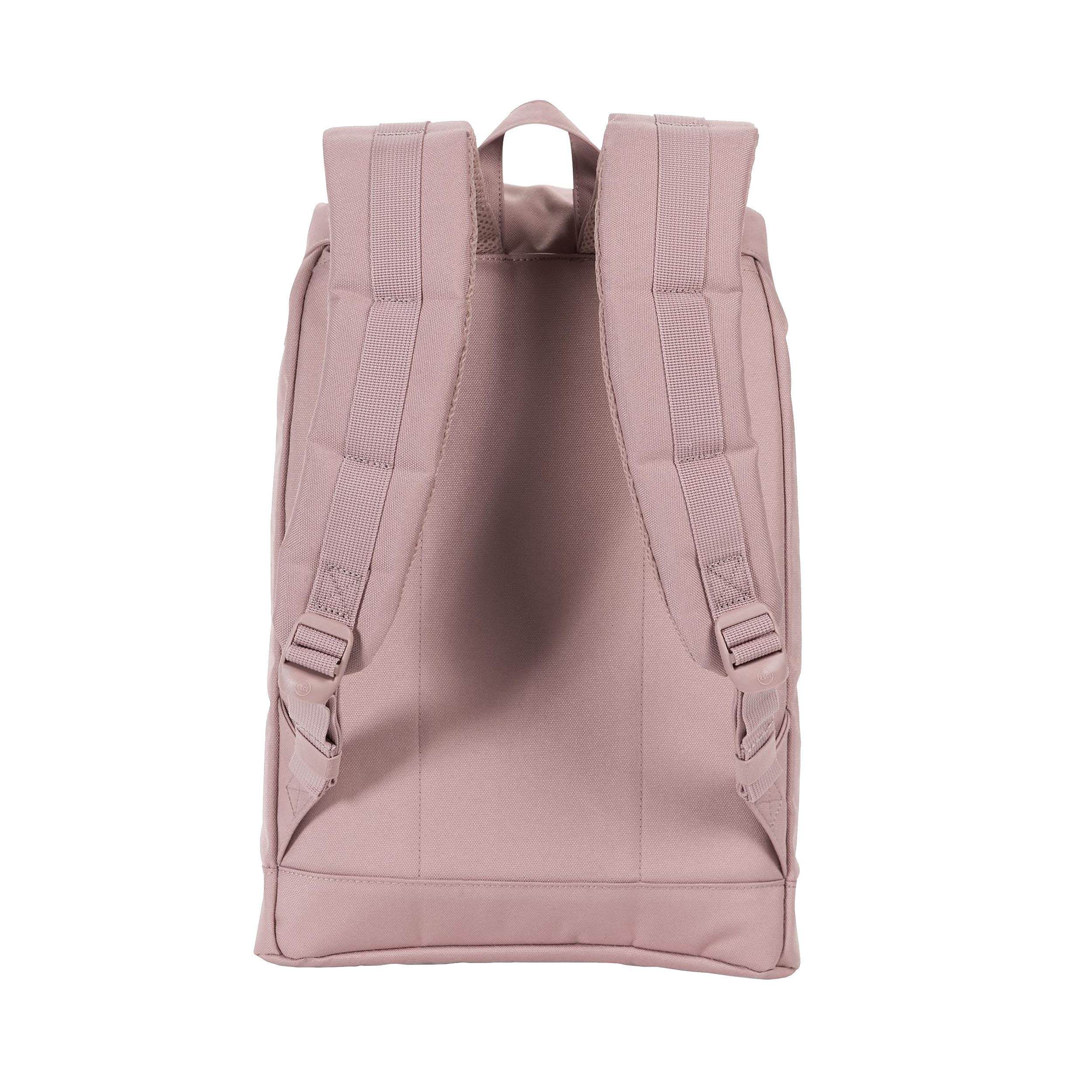 Herschel Retreat Backpack - 14.0L Mid-Volume Laptop Backpack for Women & Men, Lightweight Travel Daypack, Water-Resistant Ash Rose/Ash Rose Rubber - Perfect for School, Work, Commuting & Outdoor Adventures