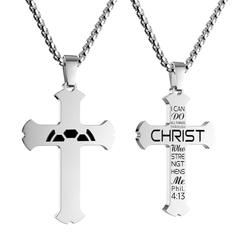 Cross Soccer Necklace - 413