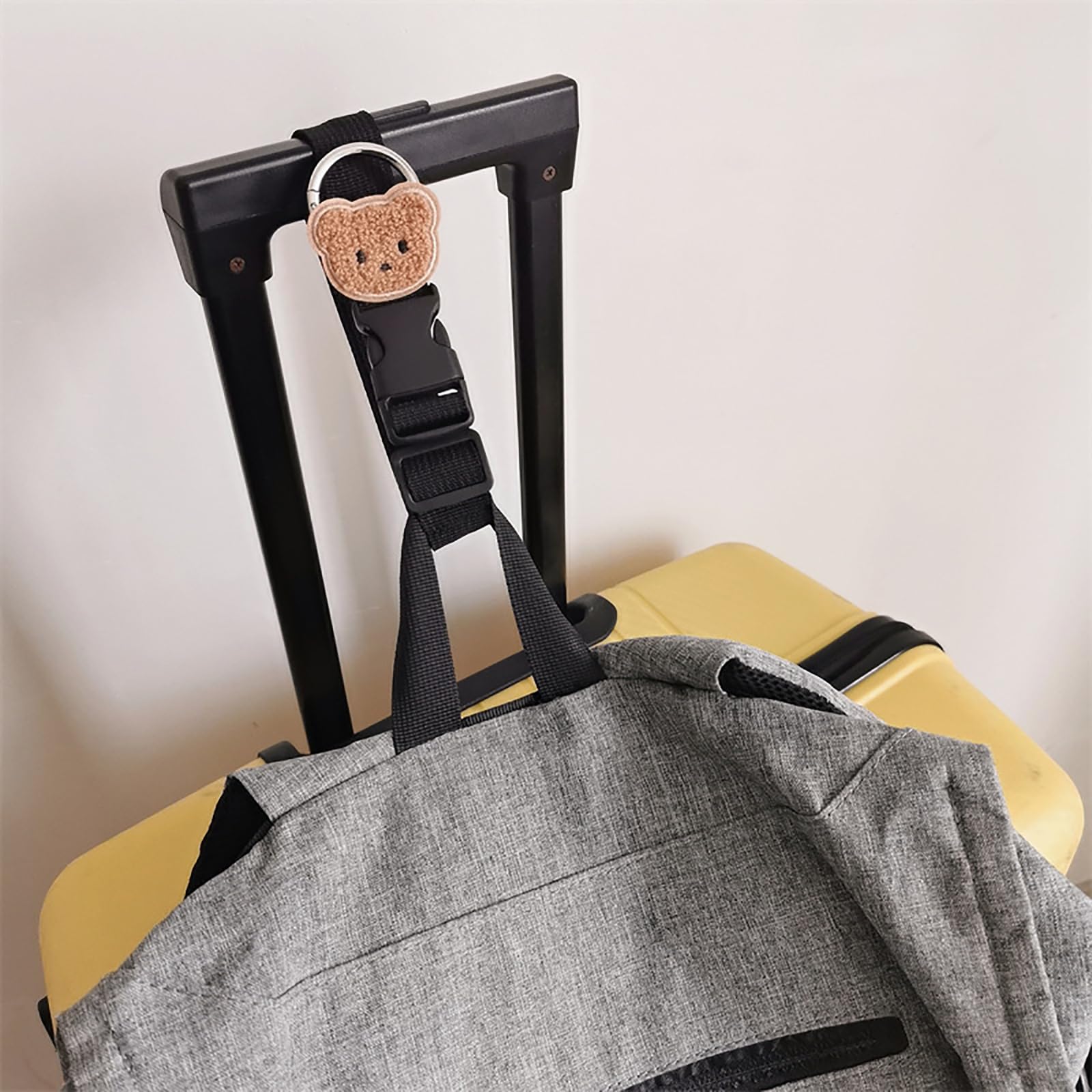 Durable Suitcase Belt with Adjustable Strap - Secure Travel Bag Hook for Luggage & Backpacks | Perfect for Airports, Train Travel & Outdoor Adventures