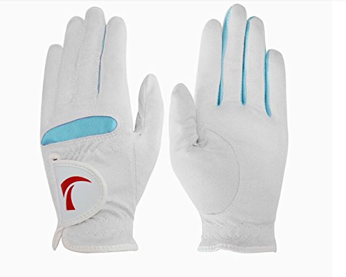 2-Pack White Women's Breathable Golf Gloves for Left & Right Hand - 7.5cm Length | Perfect for Practice, Tournaments & Outdoor Sports