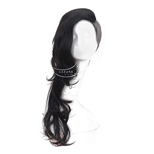 Tokyo Ghoul Uta Cosplay Wig - Black & Silver Heat-Resistant Synthetic Hair with Free Wig Cap | Perfect for Halloween, Cosplay Events & Anime Conventions