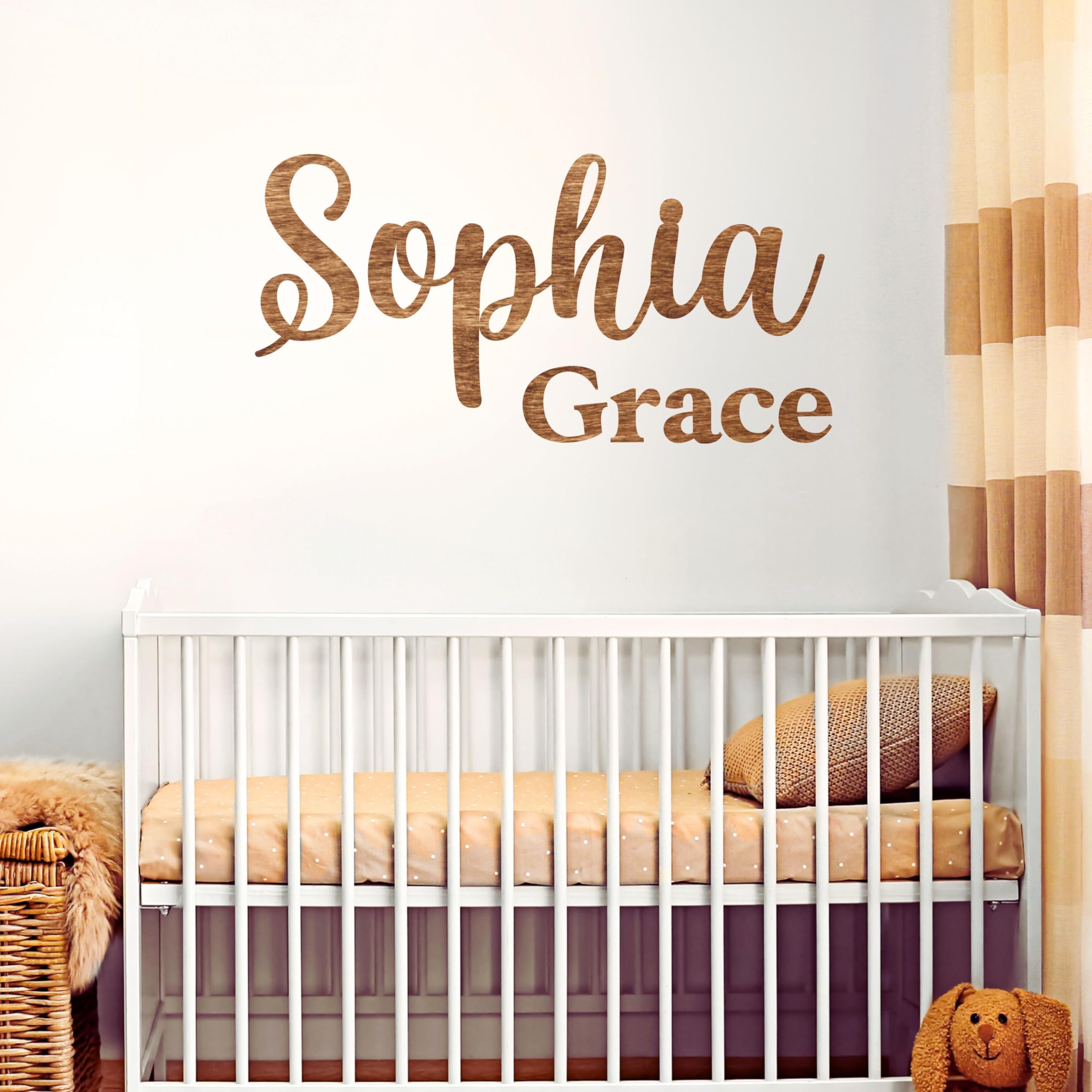 Personalized Wooden Name Sign for Boys - Custom Nursery & Kids Room Wall Decor - Toddler Bedroom Decoration - Unique Wall Art for Boys' Bedroom (Perfect for Birthdays, Baby Showers & Nursery Themes)