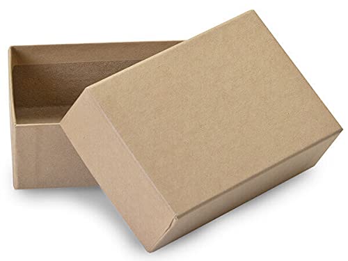 50 Pack 5.75x4x2.5 Inch Brown Kraft Mailing Boxes - Eco-Friendly Shipping Boxes for Parties, Holidays & Events - Made in USA - Perfect for Gift Packaging, Small Business Shipping & Ecommerce Orders