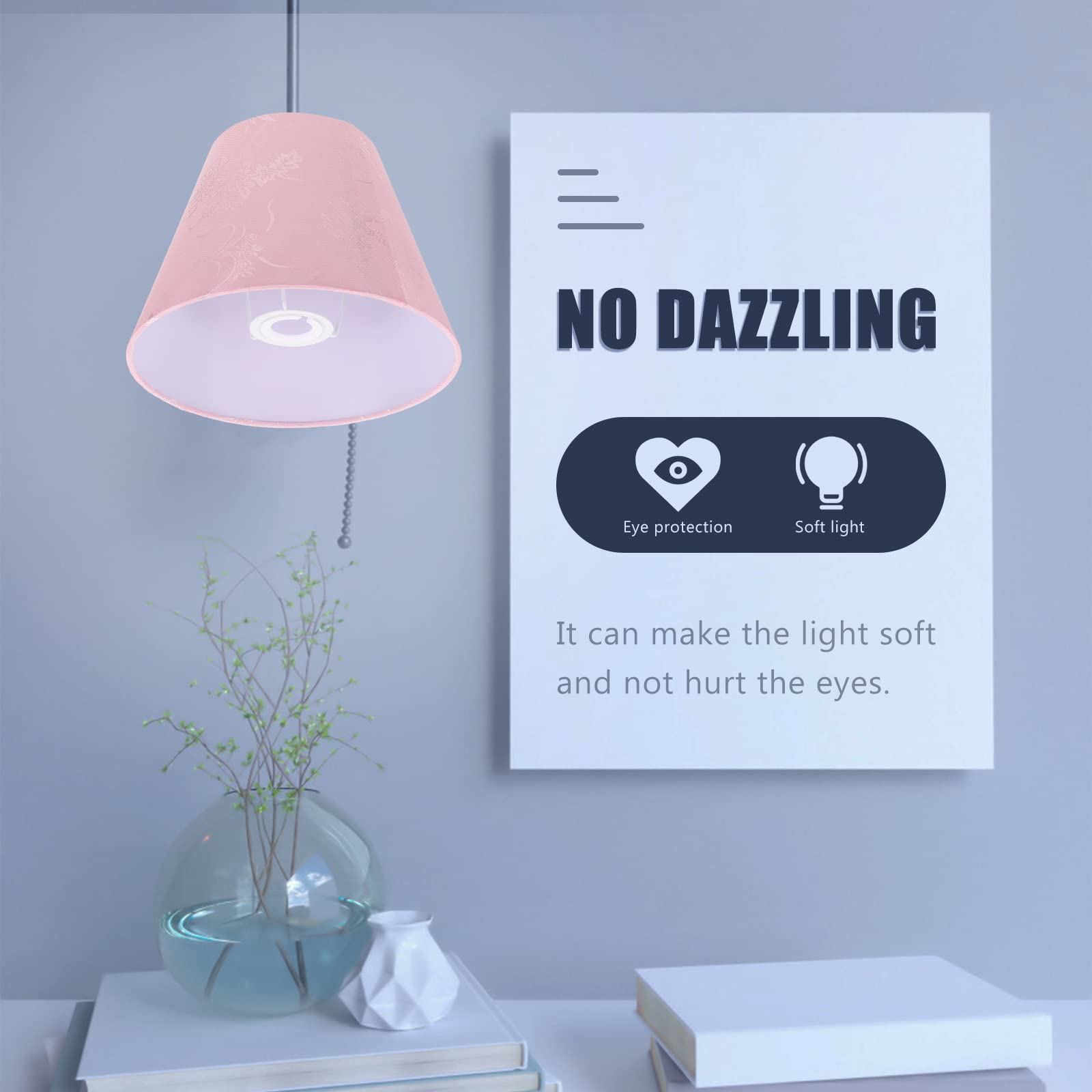 Stylish Fabric Lampshade for Home & Office - Dustproof Cloth Lamp Shade for Desk Lamps, Table Lamps & Ceiling Lights | Perfect for Living Room, Bedroom & Study Decor