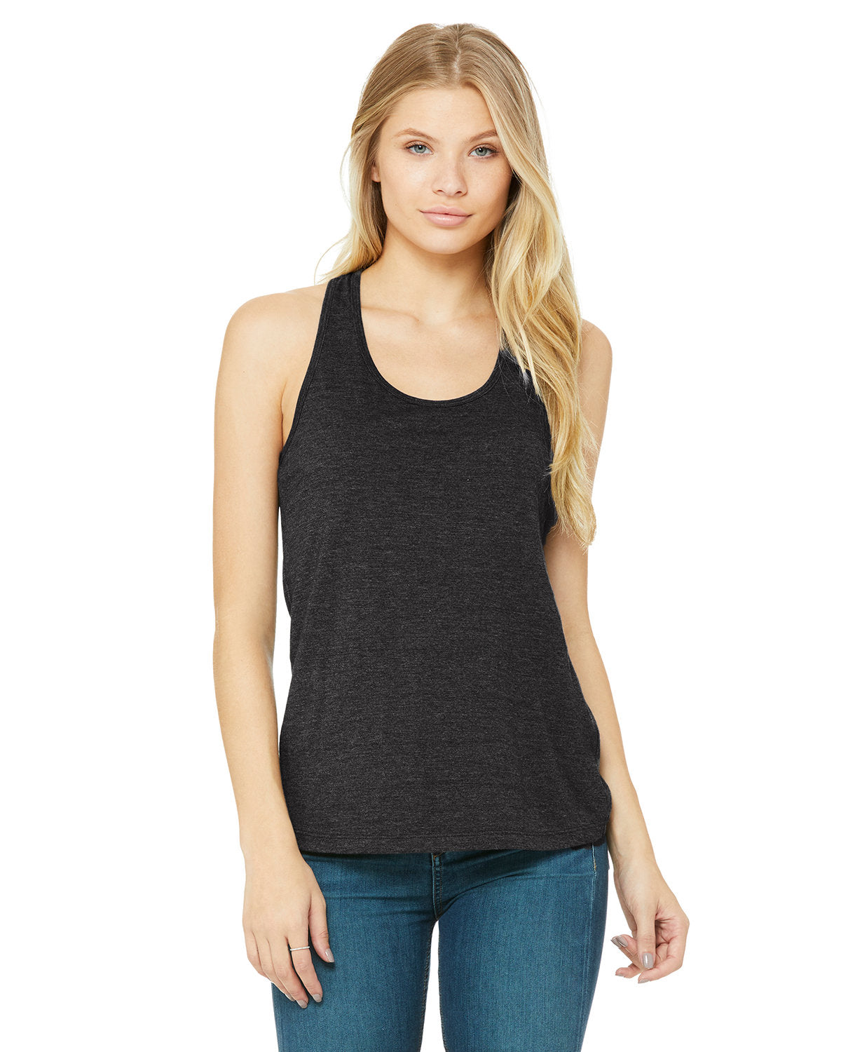 Bella + Canvas B6008 Women's Racerback Tank Top - Soft Jersey Fabric, Comfortable Fit for Yoga, Gym & Summer Outfits