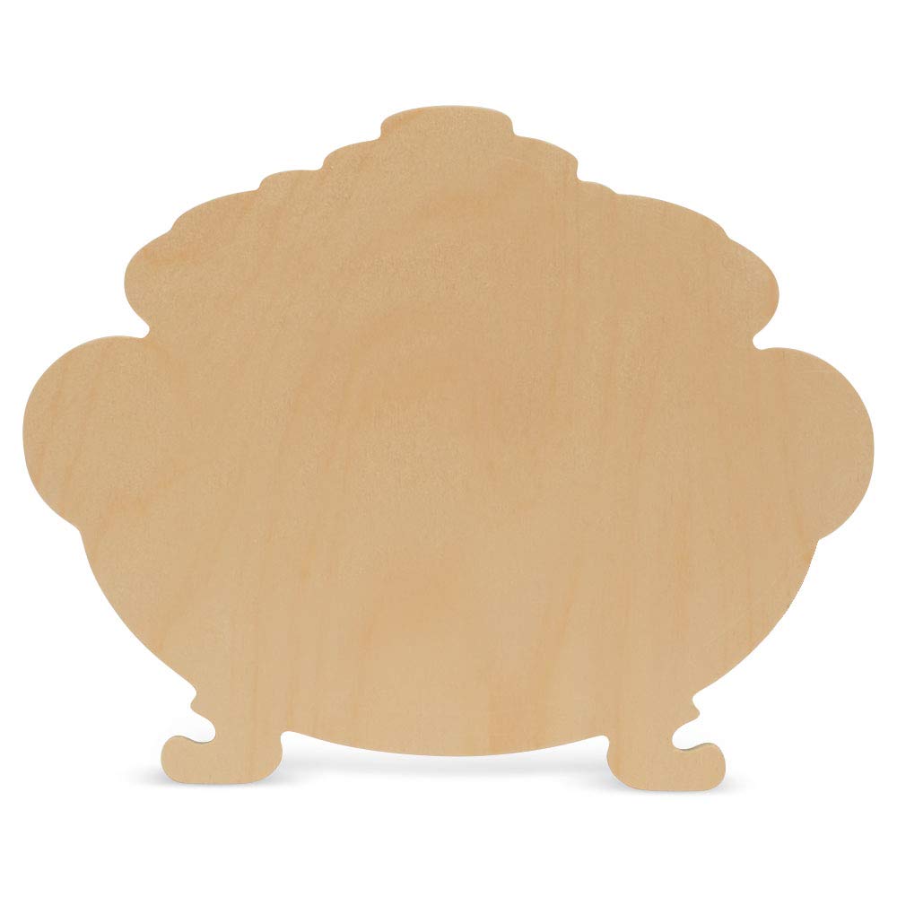 Unfinished Wood Pot of Gold Decorations - 8 Inch Bulk Pack of 25 for St. Patrick's Day Party Supplies, DIY Crafts & Home Decor - Woodpeckers
