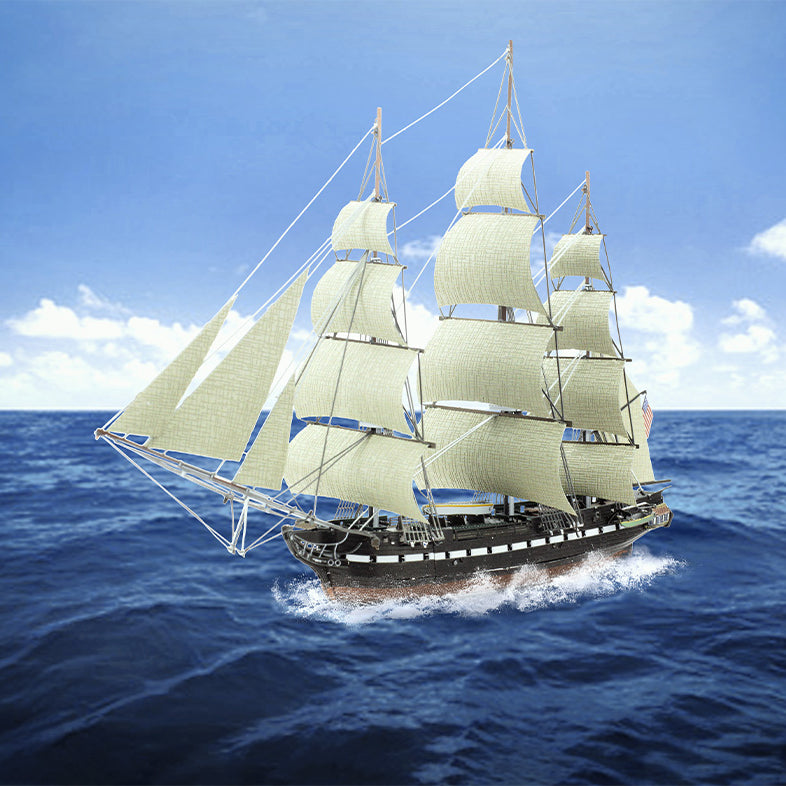 USS Constitution Model Kit - Old Ironsides Wooden Ship Building Set for Adults & Teens - Perfect for History Enthusiasts, Home Decor & Gift Giving