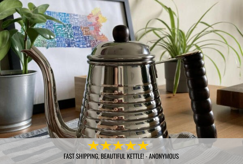 Premium Kalita Wave Stainless Steel Gooseneck Kettle 1L - Perfect for Pour Over Coffee, Tea Brewing & Specialty Drip Coffee Makers