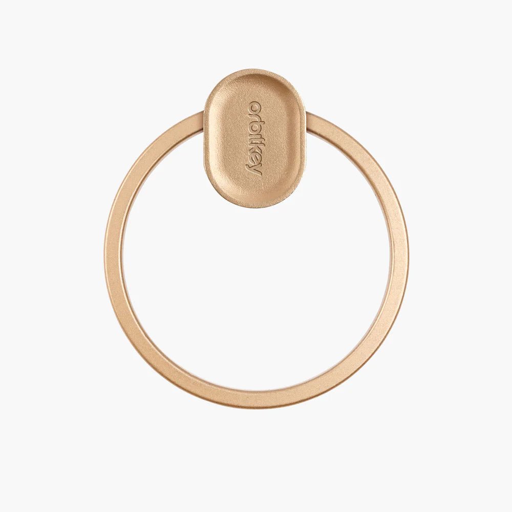 Orbitkey Key Organizer - Rose Gold Minimalist Keychain for Home, Office & Travel | Stylish & Compact Key Holder