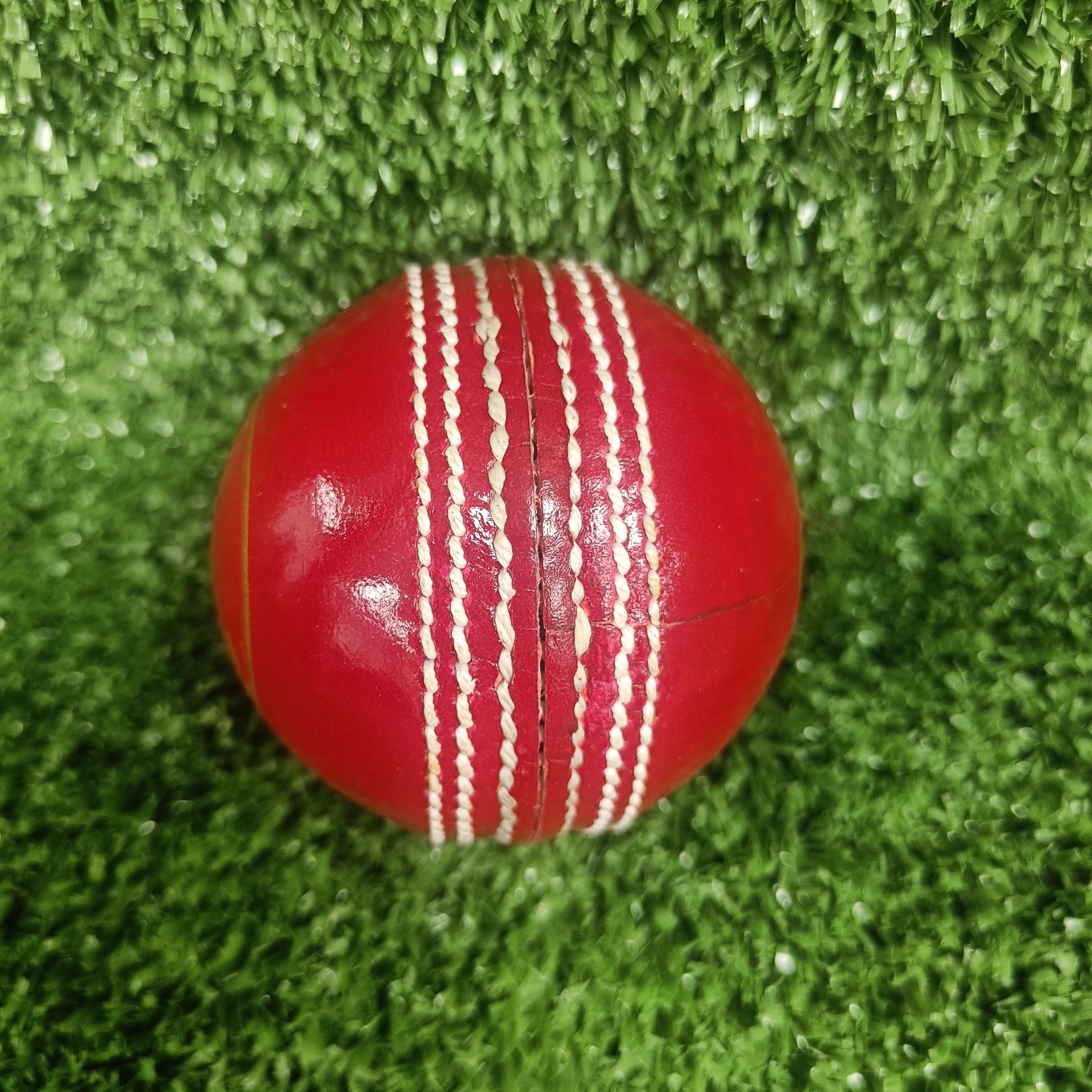 Premium Red Leather Cricket Ball for Practice & Matches - Durable & High Performance for Training, Games & Outdoor Sports